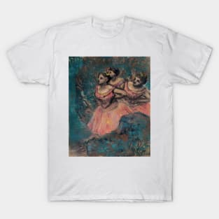 Three Dancers in Red Costume by Edgar Degas T-Shirt